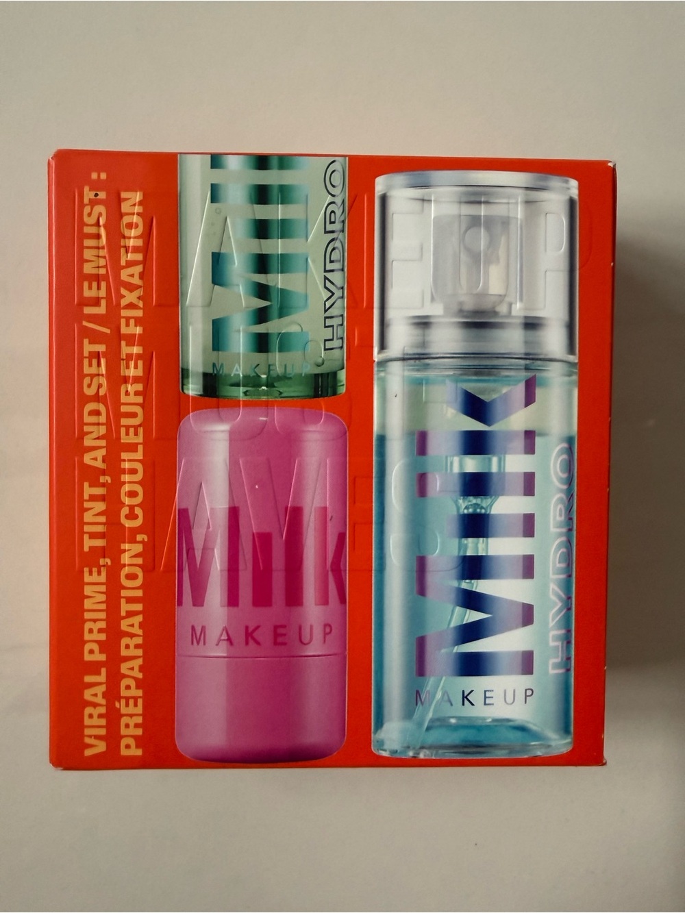 Milk Makeup Must Haves Trio: Primer, Jelly Tint + Setting Spray